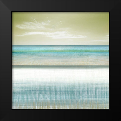 Sun and Sand I Black Modern Wood Framed Art Print by Brey
