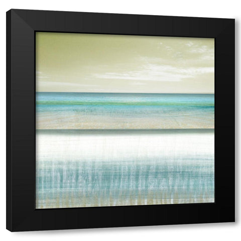 Sun and Sand Black Modern Wood Framed Art Print by Brey