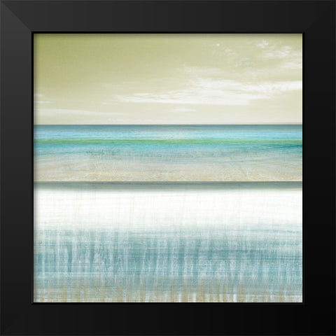 Sun and Sand Black Modern Wood Framed Art Print by Brey