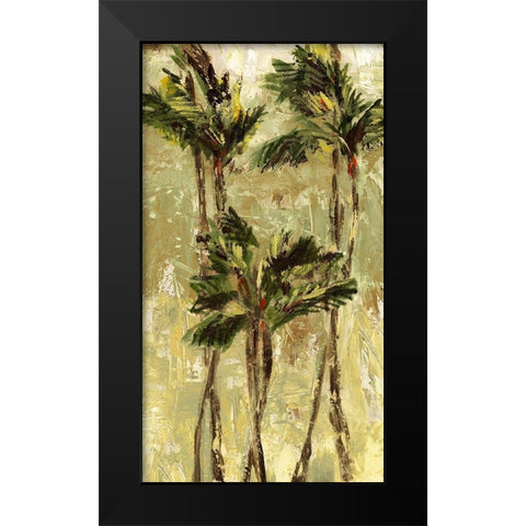King Palm I Black Modern Wood Framed Art Print by Brey