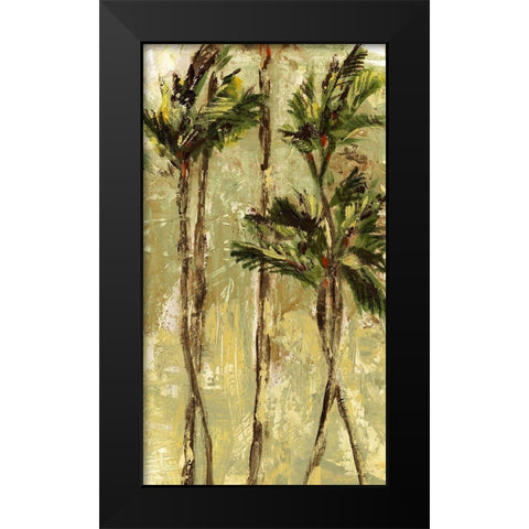 King Palm II Black Modern Wood Framed Art Print by Brey