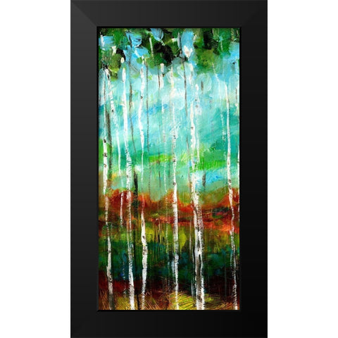 Treeline I Black Modern Wood Framed Art Print by Brey