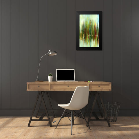 Pond Reflections III Black Modern Wood Framed Art Print by Brey