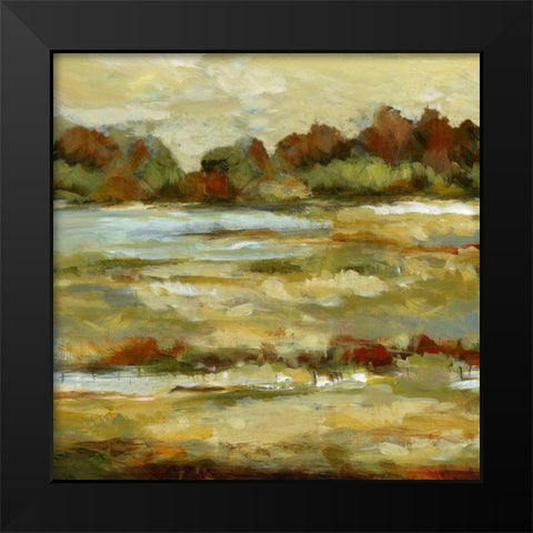 Meadow View II Black Modern Wood Framed Art Print by Brey