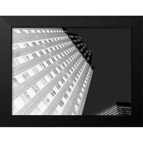 Skytower II Black and White Black Modern Wood Framed Art Print by Bartola
