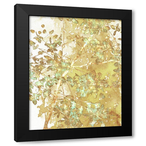 Branched II Black Modern Wood Framed Art Print with Double Matting by Franklin