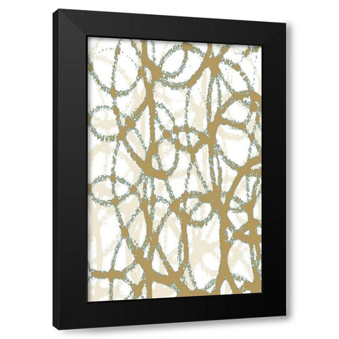 Links II Black Modern Wood Framed Art Print by Franklin