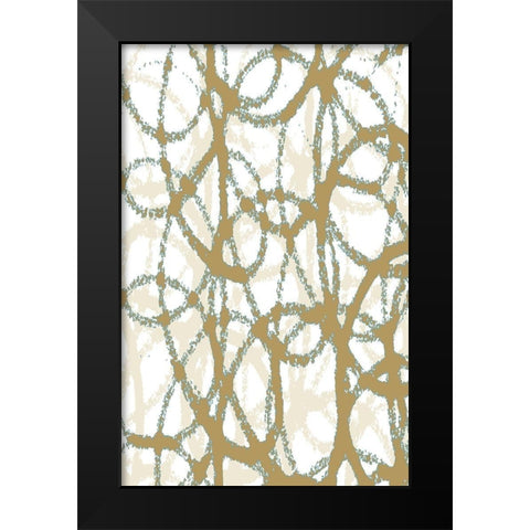 Links II Black Modern Wood Framed Art Print by Franklin