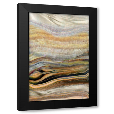 Coastal Wind Earth Black Modern Wood Framed Art Print by Franklin