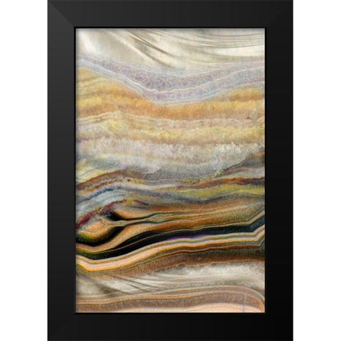 Coastal Wind Earth Black Modern Wood Framed Art Print by Franklin