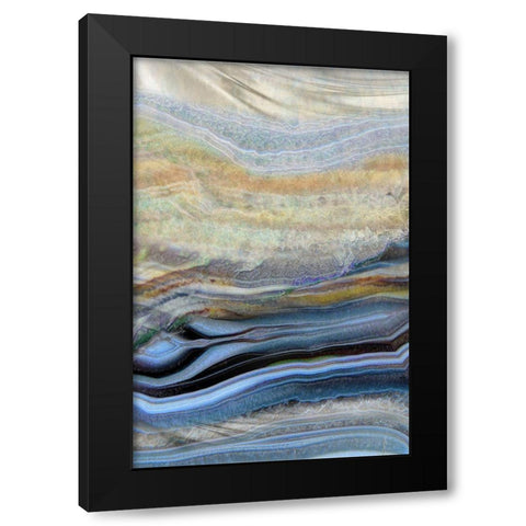 Coastal Wind Black Modern Wood Framed Art Print with Double Matting by Franklin