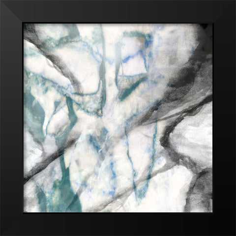 Granite Cool I Black Modern Wood Framed Art Print by Franklin