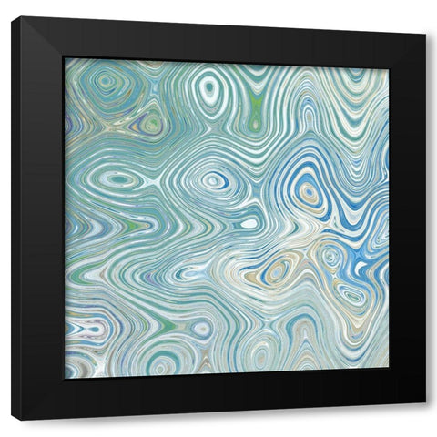 Maze I Black Modern Wood Framed Art Print with Double Matting by Franklin