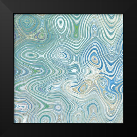 Maze I Black Modern Wood Framed Art Print by Franklin