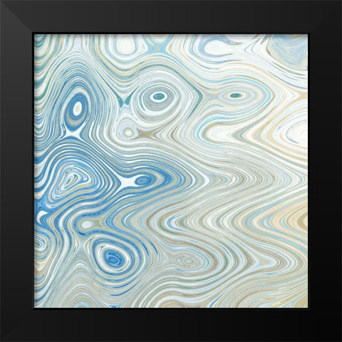Maze II Black Modern Wood Framed Art Print by Franklin