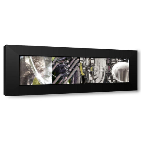 Hi Note I Black Modern Wood Framed Art Print with Double Matting by Franklin