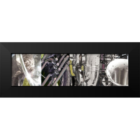Hi Note I Black Modern Wood Framed Art Print by Franklin