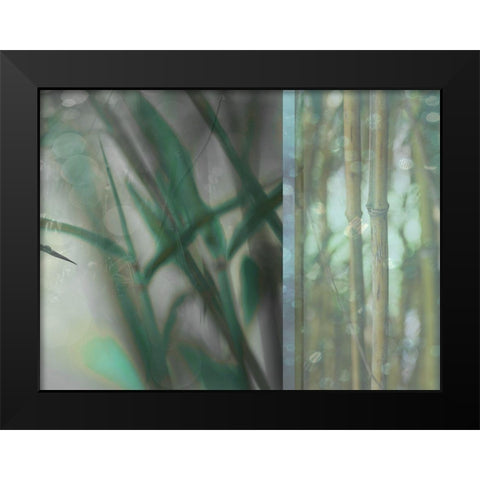 Morning Bamboo I Black Modern Wood Framed Art Print by Franklin
