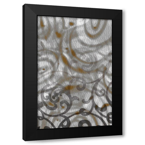Swirly Gate I Black Modern Wood Framed Art Print with Double Matting by Franklin