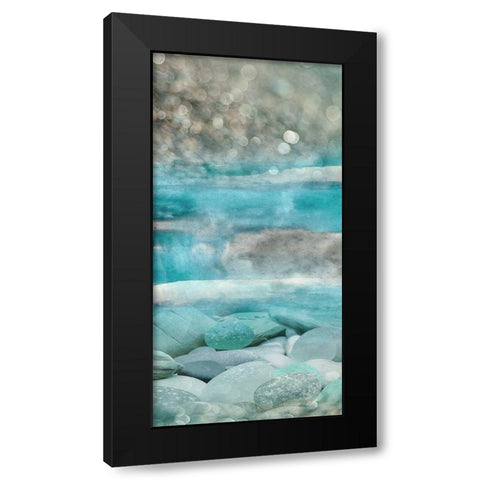 Beach Cove I Black Modern Wood Framed Art Print with Double Matting by Franklin
