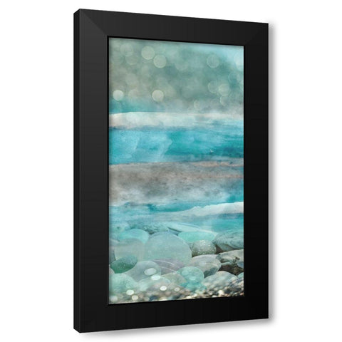 Beach Cove II Black Modern Wood Framed Art Print by Franklin