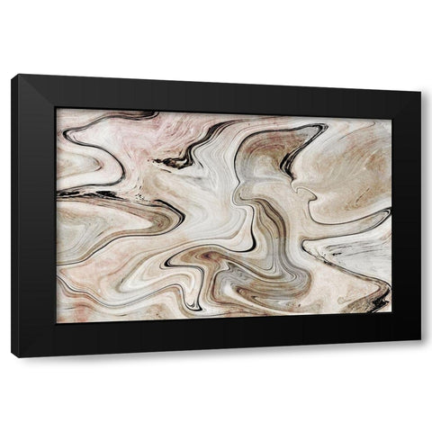 Euroslide Black Modern Wood Framed Art Print with Double Matting by Franklin