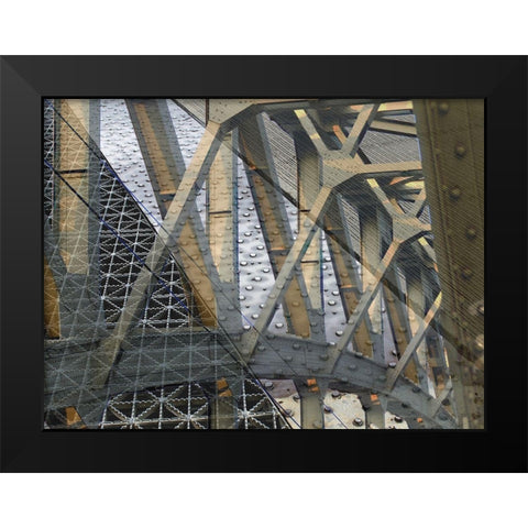 Bridge I Black Modern Wood Framed Art Print by Franklin