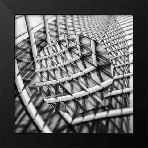 Urban Sphere I Black Modern Wood Framed Art Print by Franklin