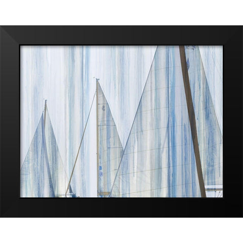 Sails I Black Modern Wood Framed Art Print by Franklin