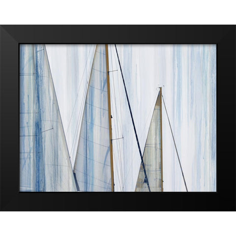 Sails II Black Modern Wood Framed Art Print by Franklin