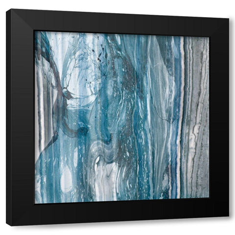 Niagra II Black Modern Wood Framed Art Print with Double Matting by Franklin
