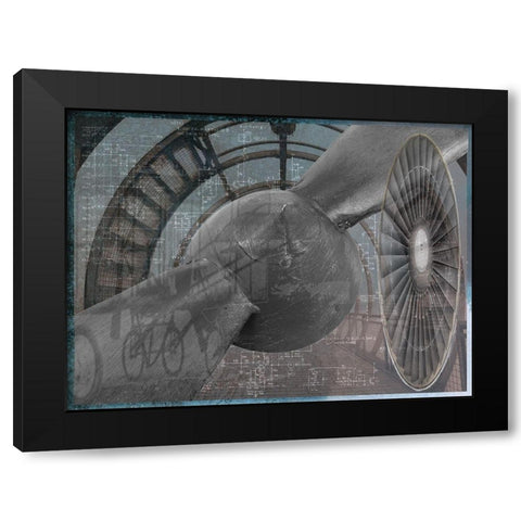Aviation III Black Modern Wood Framed Art Print by Simons