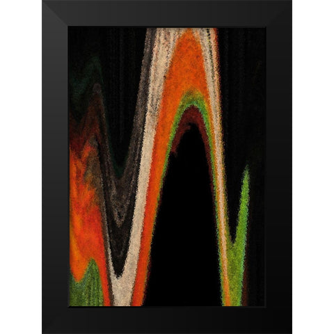 Dow Jones Black Modern Wood Framed Art Print by Simons