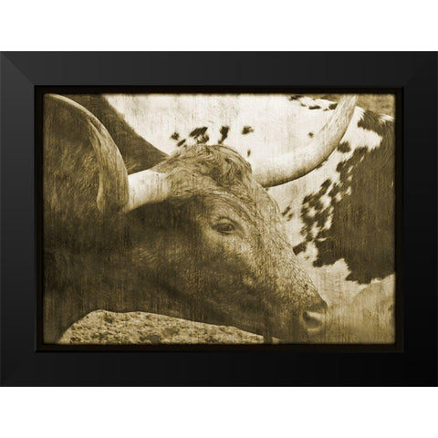 George Black Modern Wood Framed Art Print by Simons