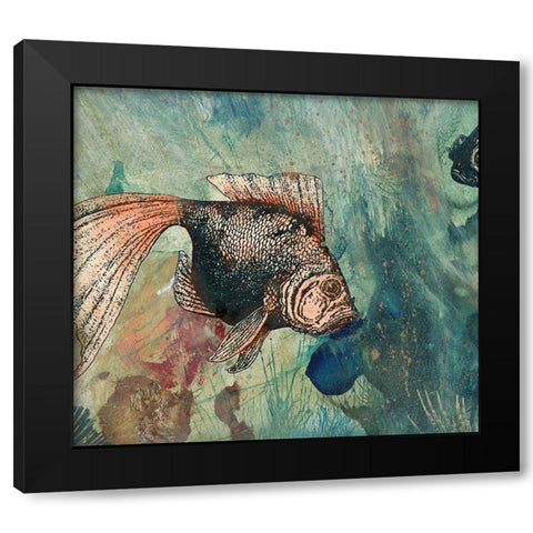 Goldies Pond I Black Modern Wood Framed Art Print by Simons