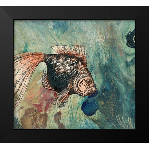 Goldies Pond I Black Modern Wood Framed Art Print by Simons