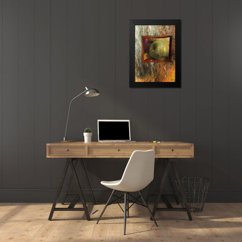 Painted Fruit I Black Modern Wood Framed Art Print by Simons