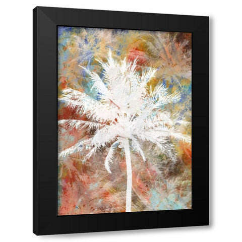 Palm Crazy I Black Modern Wood Framed Art Print with Double Matting by Simons