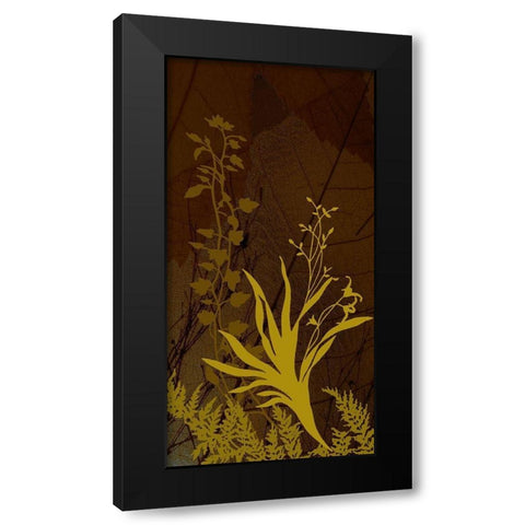 Wildflower Garden II Black Modern Wood Framed Art Print with Double Matting by Simons