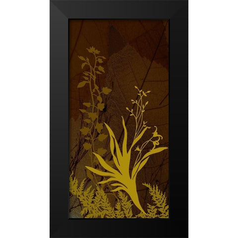 Wildflower Garden II Black Modern Wood Framed Art Print by Simons