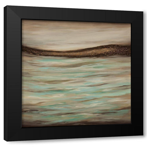 By the Sea Black Modern Wood Framed Art Print with Double Matting by Hinz