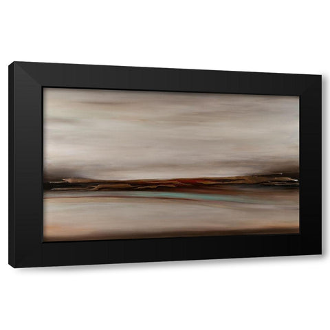 Expanse Series Black Modern Wood Framed Art Print with Double Matting by Hinz