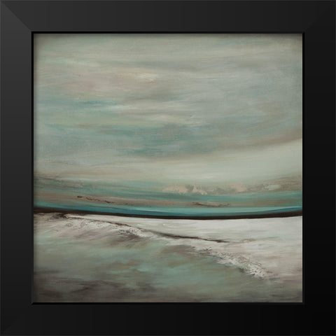 Waterfalls Edge Black Modern Wood Framed Art Print by Hinz