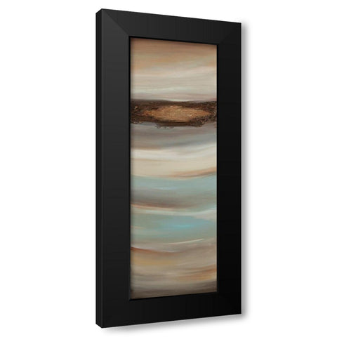 Texturescape B Black Modern Wood Framed Art Print with Double Matting by Hinz