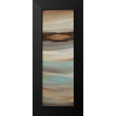 Texturescape B Black Modern Wood Framed Art Print by Hinz