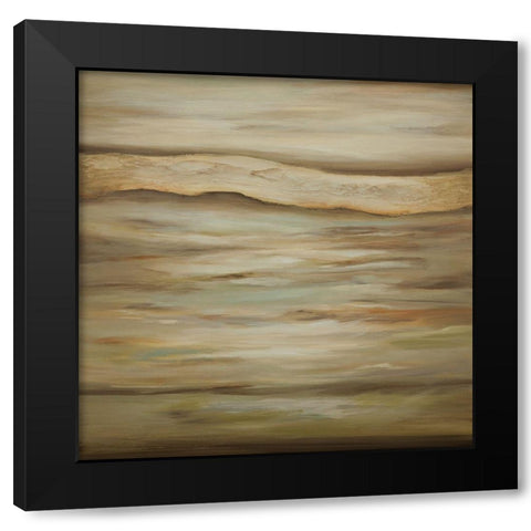 Quietness B Black Modern Wood Framed Art Print with Double Matting by Hinz
