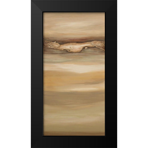 Quietness C Black Modern Wood Framed Art Print by Hinz
