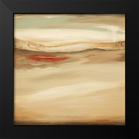 Whosh I Black Modern Wood Framed Art Print by Hinz