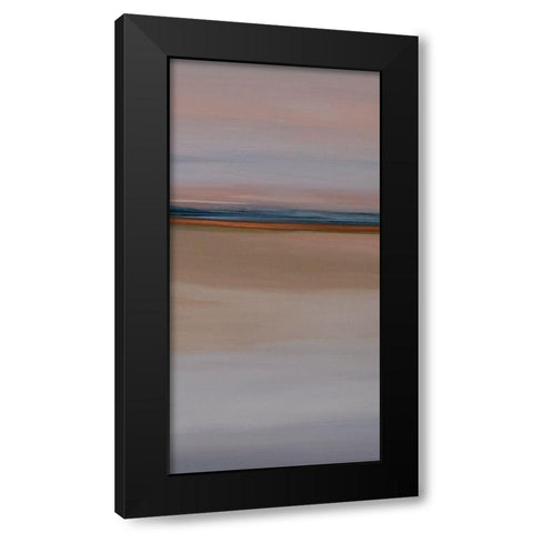 Blue Horizon II Black Modern Wood Framed Art Print with Double Matting by Hinz