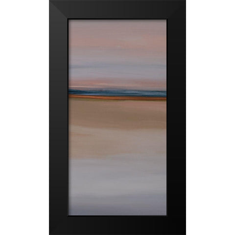 Blue Horizon II Black Modern Wood Framed Art Print by Hinz